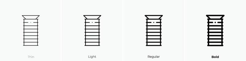 Kenia Symbol. dünn, Licht, regulär und Fett gedruckt Stil Design isoliert auf Weiß Hintergrund vektor