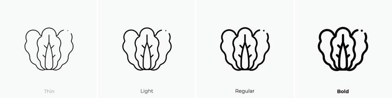 Kimchi Symbol. dünn, Licht, regulär und Fett gedruckt Stil Design isoliert auf Weiß Hintergrund vektor