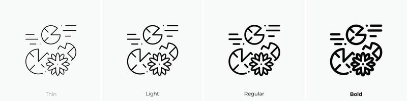 See Symbol. dünn, Licht, regulär und Fett gedruckt Stil Design isoliert auf Weiß Hintergrund vektor