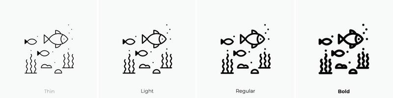 Leben Symbol. dünn, Licht, regulär und Fett gedruckt Stil Design isoliert auf Weiß Hintergrund vektor