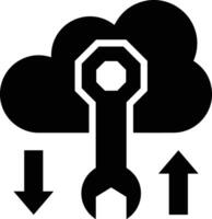 Wolke Symbol Symbol Bild. Illustration von das Hosting Lager vektor