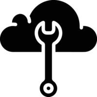 Wolke Symbol Symbol Bild. Illustration von das Hosting Lager vektor