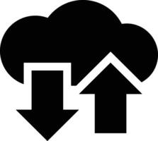 Wolke Symbol Symbol Bild. Illustration von das Hosting Lager vektor