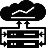 Wolke Symbol Symbol Bild. Illustration von das Hosting Lager vektor