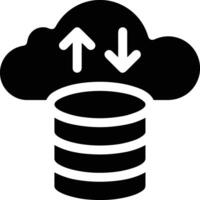 Wolke Symbol Symbol Bild. Illustration von das Hosting Lager vektor