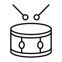 Schlagzeugliniensymbol vektor