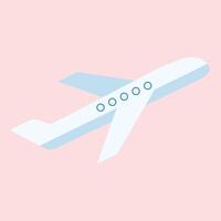 Flugzeug fliegend Transport Symbol isoliert vektor
