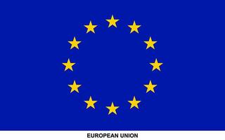 flagga av europeisk union, europeisk union nationell flagga vektor