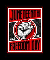 19. Juni Freiheit Tag seit 1865 vektor
