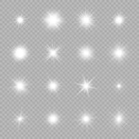 Lichteffekt von Lens Flares vektor