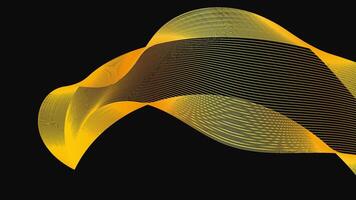 abstrakt Hintergrund mit Luxus golden Wellen vektor