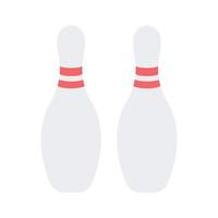modern Symbol von Bowling Stifte, Innen- Kegelspiel Spiele vektor