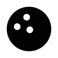 modern Symbol von Bowling Ball, anpassbar Symbol Design vektor