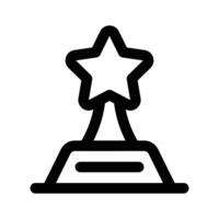 Fang ein Sicht von diese süß Trophäe, Prämie Symbol von Star Trophäe vektor