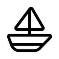 Segeln Boot Design, Wasser Sport Symbol vektor