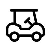 modisch Symbol von Golf Wagen, Golf Buggy im editierbar Stil vektor