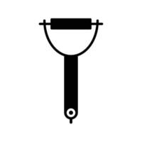 Symbol für Schäler-Glyphe vektor