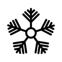 Schneeflocke-Glyphe-Symbol vektor
