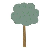 eben Wald Baum Design. farbig Baum Illustration vektor