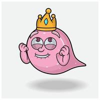 Blase Gummi Maskottchen Charakter Karikatur mit glücklich Ausdruck. zum Marke, Etikett, Verpackung und Produkt. vektor