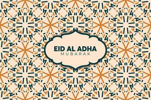 eid adha Mubarak Gruß islamisch Illustration Hintergrund Design mit Arabisch Kalligraphie, Hintergrund, Banner, Abdeckung. Übersetzung von Text, verflucht Opfern Festival vektor