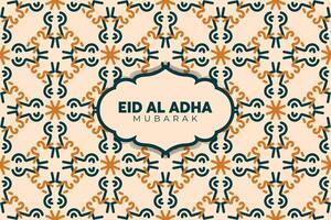 eid adha Mubarak Gruß islamisch Illustration Hintergrund Design mit Arabisch Kalligraphie, Hintergrund, Banner, Abdeckung. Übersetzung von Text, verflucht Opfern Festival vektor