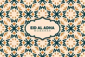 eid adha Mubarak Gruß islamisch Illustration Hintergrund Design mit Arabisch Kalligraphie, Hintergrund, Banner, Abdeckung. Übersetzung von Text, verflucht Opfern Festival vektor