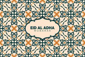 eid adha Mubarak Gruß islamisch Illustration Hintergrund Design mit Arabisch Kalligraphie, Hintergrund, Banner, Abdeckung. Übersetzung von Text, verflucht Opfern Festival vektor