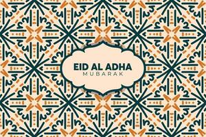 eid adha Mubarak Gruß islamisch Illustration Hintergrund Design mit Arabisch Kalligraphie, Hintergrund, Banner, Abdeckung. Übersetzung von Text, verflucht Opfern Festival vektor