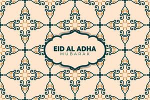 eid Adha mubarak hälsning islamic illustration bakgrund design med arabicum kalligrafi, tapet, baner, omslag. översättning av text, välsignad offra festival vektor