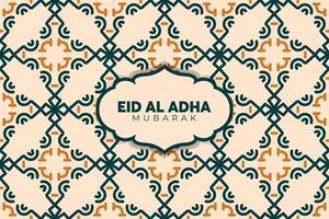 eid adha Mubarak Gruß islamisch Illustration Hintergrund Design mit Arabisch Kalligraphie, Hintergrund, Banner, Abdeckung. Übersetzung von Text, verflucht Opfern Festival vektor