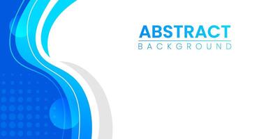 abstrakt Blau Hintergrund Design. abstrakt einfach minimal dynamisch Kurve Blau Gradient Farbe und Weiß Geschäft Welle Banner Hintergrund. Geschäft Konzept. vektor