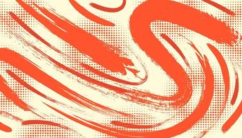 abstrakt Grunge Hintergrund mit Beige und Orange Bürste Textur. kreativ Design zum Sport Hintergrund mit Halbton bewirken vektor