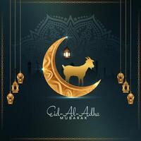 traditionell eid al adha Mubarak islamisch Festival Hintergrund vektor