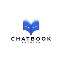 Plaudern Buch Blase Botschaft Logo Symbol Illustration vektor