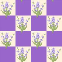ein Zweig von Lavendel. lila Blume. nahtlos Muster. Illustration. vektor
