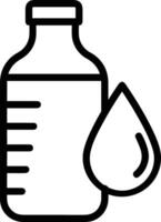 Flasche trinken Symbol Symbol Bild. Illustration von das trinken Wasser Flasche Glas Design Bild vektor