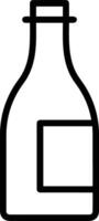 Flasche trinken Symbol Symbol Bild. Illustration von das trinken Wasser Flasche Glas Design Bild vektor