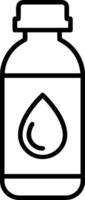 Flasche trinken Symbol Symbol Bild. Illustration von das trinken Wasser Flasche Glas Design Bild vektor