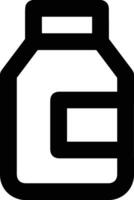 Flasche trinken Symbol Symbol Bild. Illustration von das trinken Wasser Flasche Glas Design Bild vektor