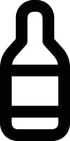 Flasche trinken Symbol Symbol Bild. Illustration von das trinken Wasser Flasche Glas Design Bild vektor