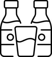 Flasche trinken Symbol Symbol Bild. Illustration von das trinken Wasser Flasche Glas Design Bild vektor