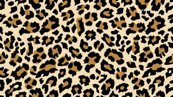 en sömlös mönster av leopard hud mode vektor