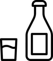 Flasche trinken Symbol Symbol Bild. Illustration von das trinken Wasser Flasche Glas Design Bild vektor