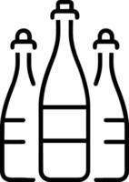 Flasche trinken Symbol Symbol Bild. Illustration von das trinken Wasser Flasche Glas Design Bild vektor