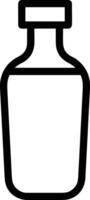 Flasche trinken Symbol Symbol Bild. Illustration von das trinken Wasser Flasche Glas Design Bild vektor