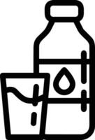 Flasche trinken Symbol Symbol Bild. Illustration von das trinken Wasser Flasche Glas Design Bild vektor