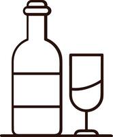 Flasche trinken Symbol Symbol Bild. Illustration von das trinken Wasser Flasche Glas Design Bild vektor