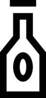 Flasche trinken Symbol Symbol Bild. Illustration von das trinken Wasser Flasche Glas Design Bild vektor