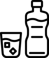 Flasche trinken Symbol Symbol Bild. Illustration von das trinken Wasser Flasche Glas Design Bild vektor